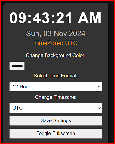 CODE IN HTML CSS AND JAVASCRIPT FOR DIGITAL CLOCK